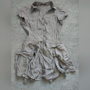 Mustard seed crumply dress